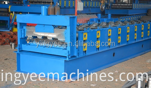 PLC Control Steel Coil Metal Floor Decking Roll Forming Machine for sale